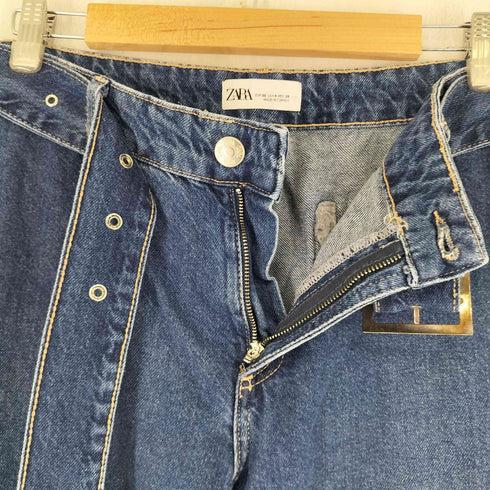 ザラ ZARA ベルト付き デニムカーゴパンツ メンズ  US 4